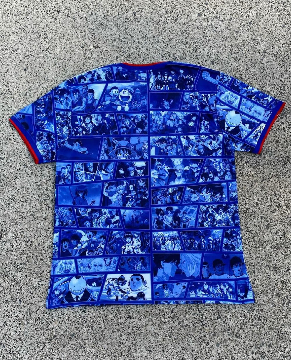 STÜSSY X “JAPAN” JERSEY - BLUE (Anime Edition)