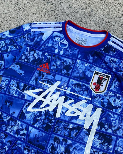 STÜSSY X “JAPAN” JERSEY - BLUE (Anime Edition)