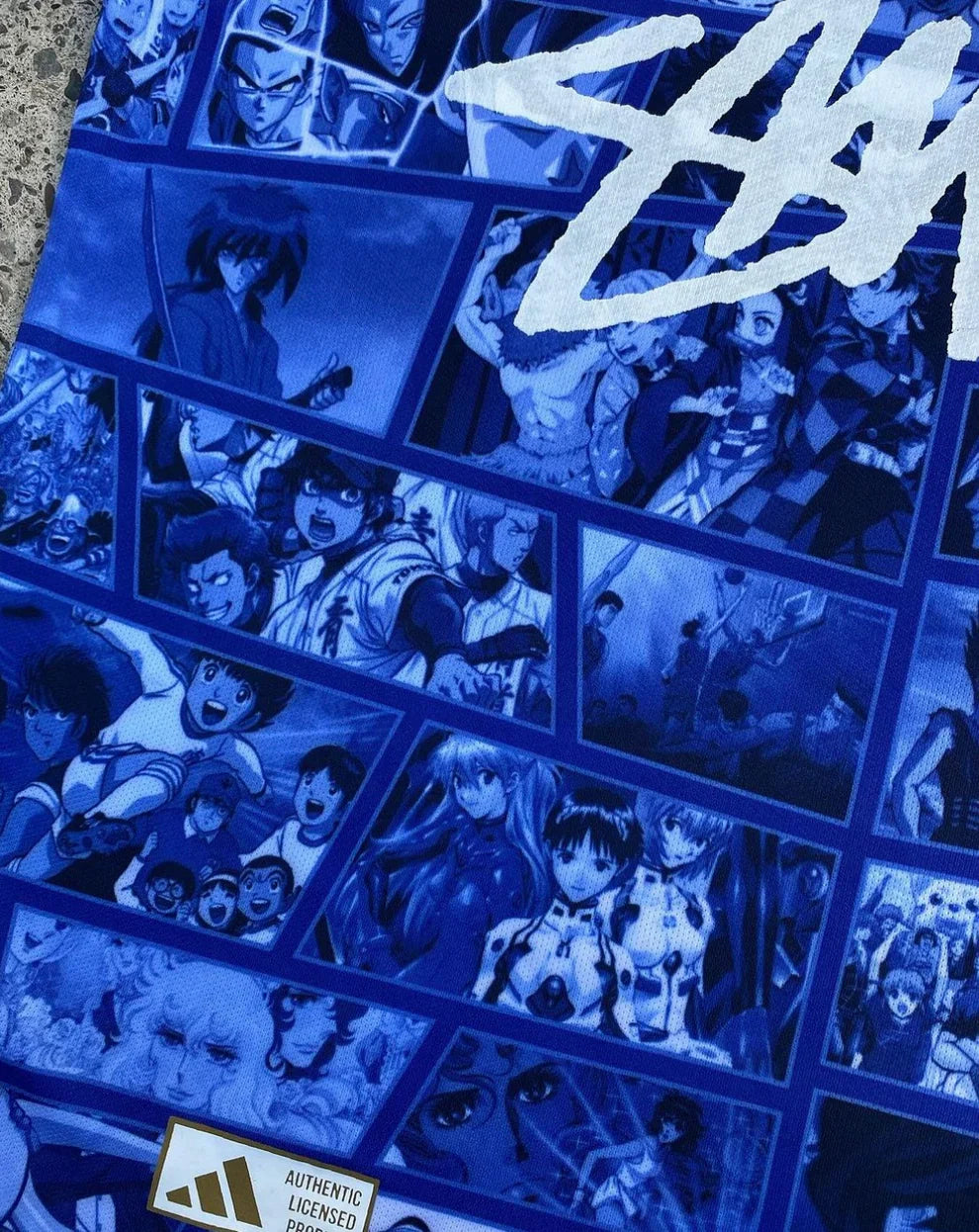 STÜSSY X “JAPAN” JERSEY - BLUE (Anime Edition)