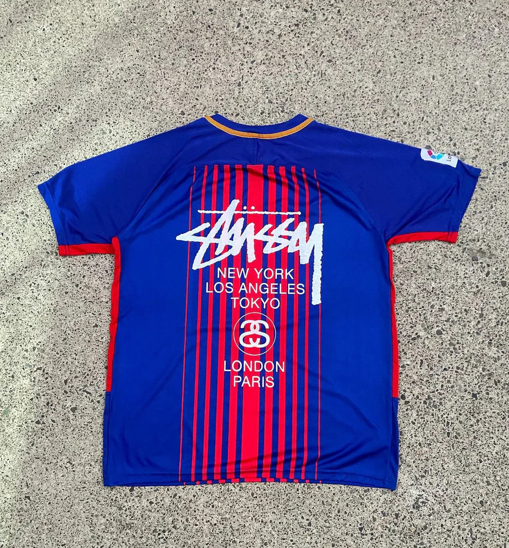 STÜSSY X “BARÇA” JERSEY - BLUE