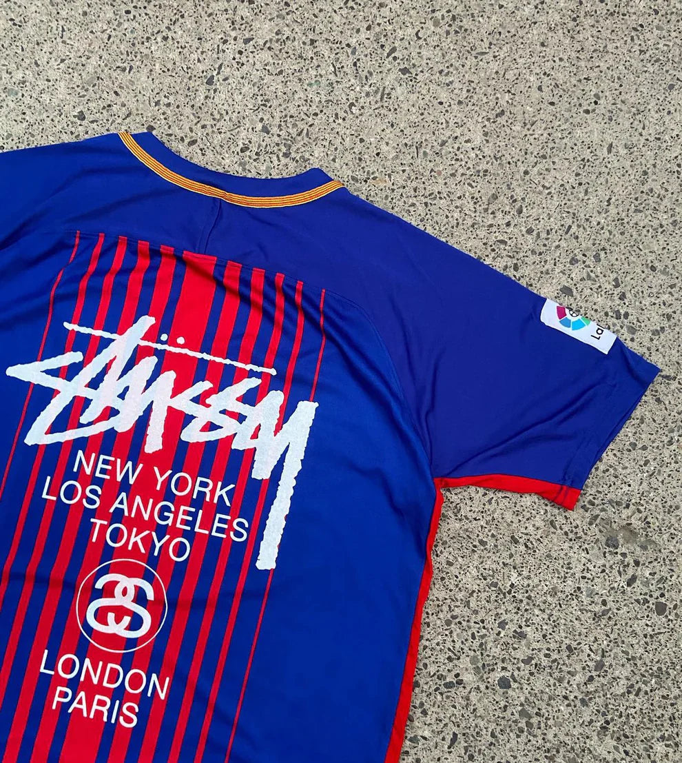 STÜSSY X “BARÇA” JERSEY - BLUE