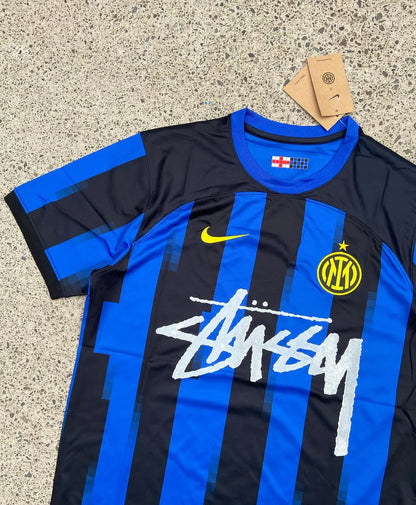 STÜSSY X “INTER” JERSEY - BLUE/BLACK
