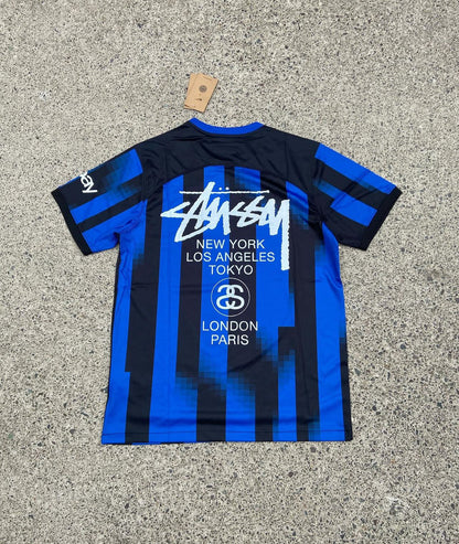 STÜSSY X “INTER” JERSEY - BLUE/BLACK
