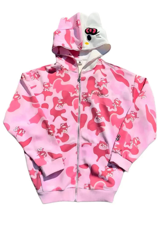 Orlyne™ "Camo Kitty" Hoodie