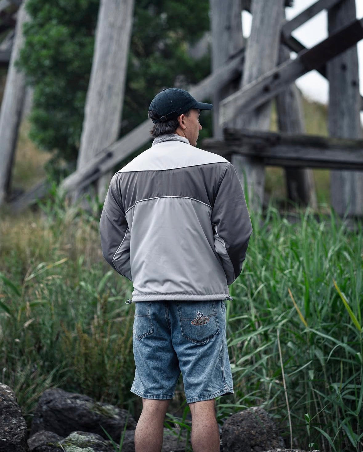 REVERSIBLE FLEECE - SPACE GREY