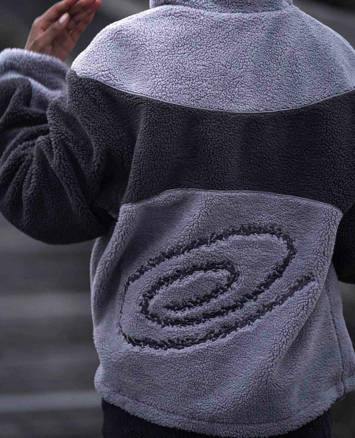 REVERSIBLE FLEECE - SPACE GREY