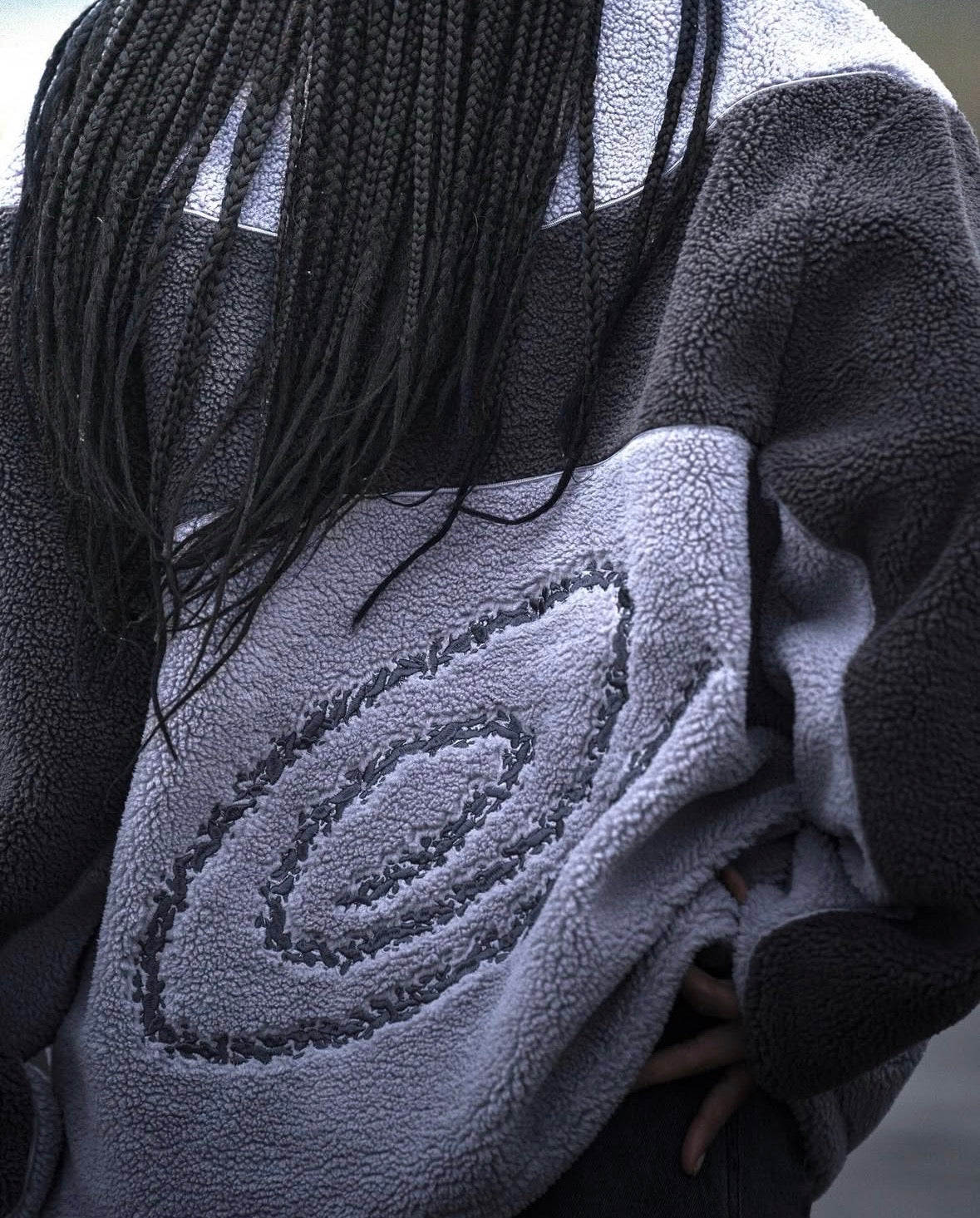 REVERSIBLE FLEECE - SPACE GREY