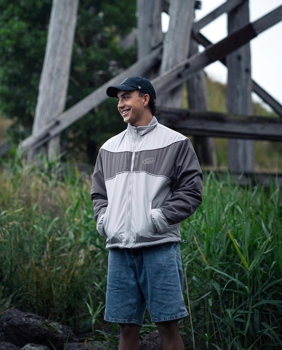 REVERSIBLE FLEECE - SPACE GREY