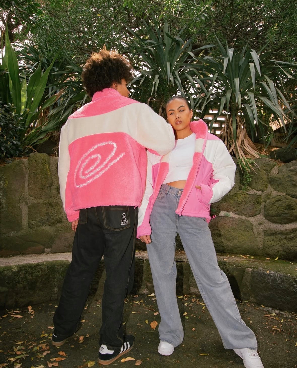 REVERSIBLE FLEECE - PINK