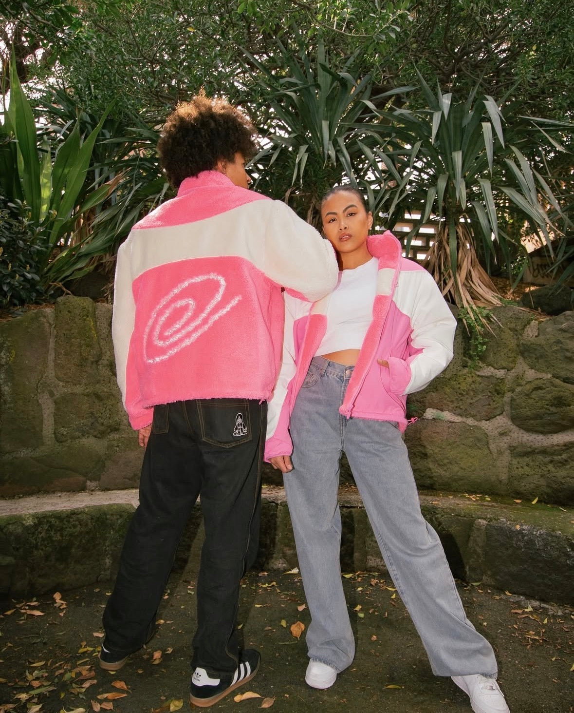 REVERSIBLE FLEECE - PINK