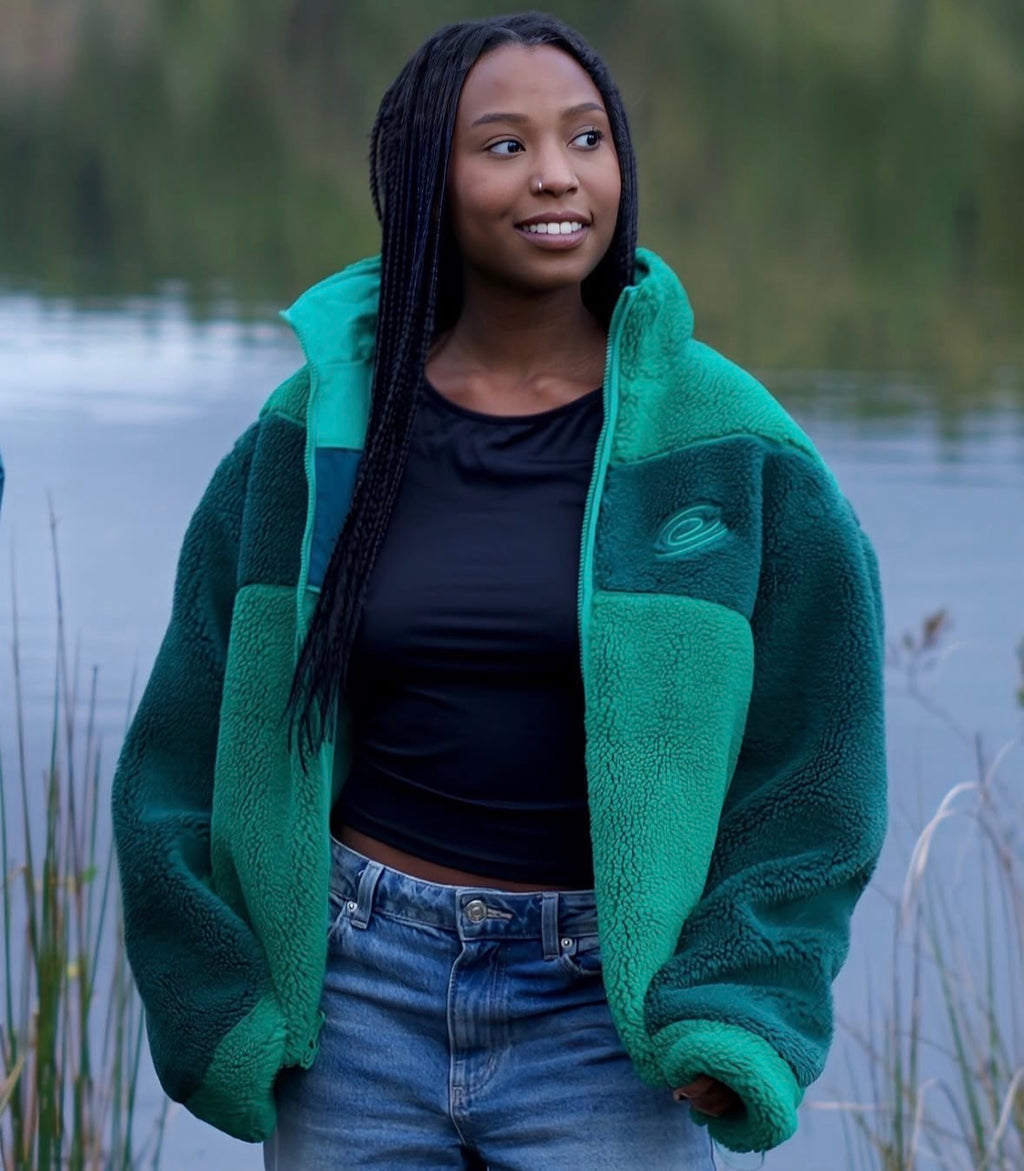 REVERSIBLE FLEECE - RAINFOREST