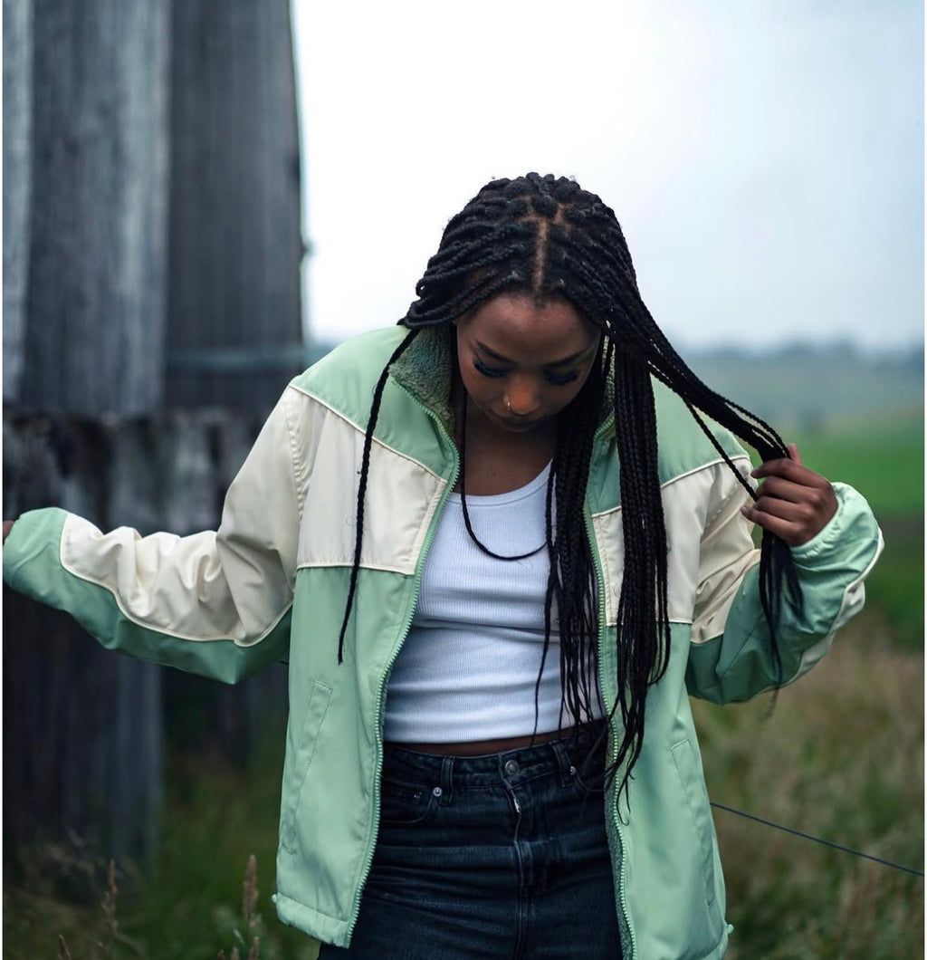 REVERSIBLE FLEECE - MATCHA