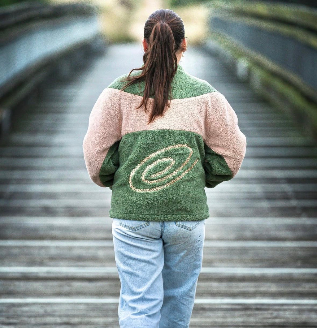 REVERSIBLE FLEECE - MATCHA